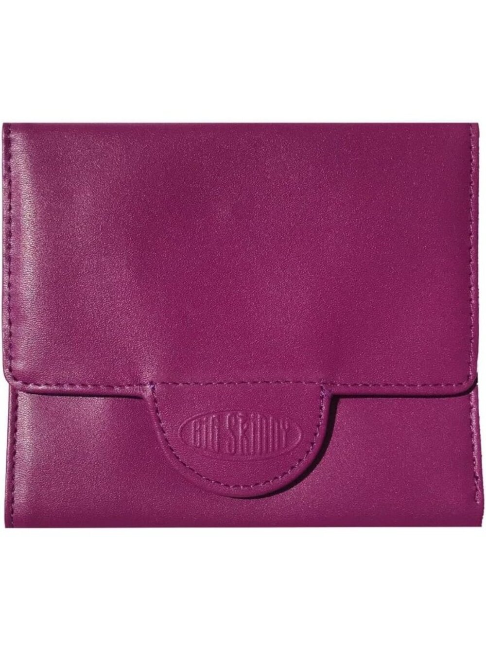 Slim Leather Tri-Fold Wallet for Women, Holds 30 Cards, Stylish & Compact Design
